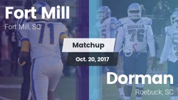 Matchup: Fort Mill vs. Dorman  2017