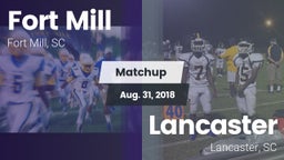 Matchup: Fort Mill vs. Lancaster  2018