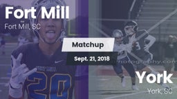 Matchup: Fort Mill vs. York  2018