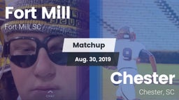 Matchup: Fort Mill vs. Chester  2019