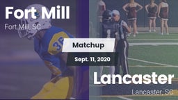 Matchup: Fort Mill vs. Lancaster  2020