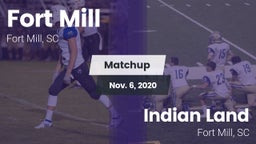 Matchup: Fort Mill vs. Indian Land  2020