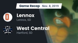 Recap: Lennox  vs. West Central  2019