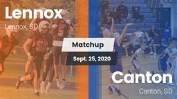 Matchup: Lennox vs. Canton  2020