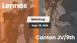 Matchup: Lennox vs. Canton JV/9th 2020