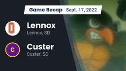 Recap: Lennox  vs. Custer  2022