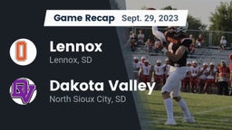 Recap: Lennox  vs. Dakota Valley  2023