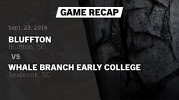 Recap: Bluffton  vs. Whale Branch Early College  2016