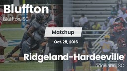 Matchup: Bluffton vs. Ridgeland-Hardeeville 2016