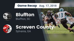 Recap: Bluffton  vs. Screven County  2018