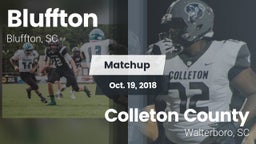 Matchup: Bluffton vs. Colleton County  2018