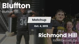 Matchup: Bluffton vs. Richmond Hill  2019