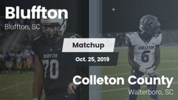 Matchup: Bluffton vs. Colleton County  2019