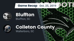 Recap: Bluffton  vs. Colleton County  2019