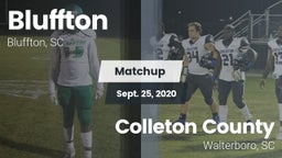 Matchup: Bluffton vs. Colleton County  2020
