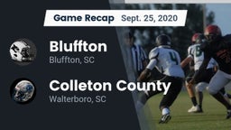 Recap: Bluffton  vs. Colleton County  2020