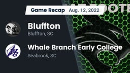 Recap: Bluffton  vs. Whale Branch Early College  2022