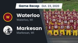 Recap: Waterloo  vs. Markesan  2020