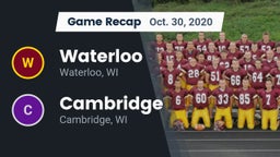 Recap: Waterloo  vs. Cambridge  2020