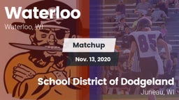 Matchup: Waterloo vs. School District of Dodgeland 2020