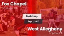Matchup: Fox Chapel vs. West Allegheny  2017