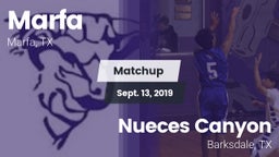 Matchup: Marfa vs. Nueces Canyon  2019