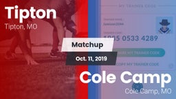 Matchup: Tipton vs. Cole Camp  2019