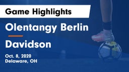 Olentangy Berlin  vs Davidson  Game Highlights - Oct. 8, 2020