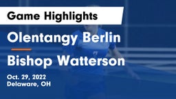 Olentangy Berlin  vs Bishop Watterson  Game Highlights - Oct. 29, 2022