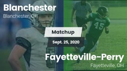 Matchup: Blanchester vs. Fayetteville-Perry  2020