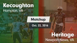 Matchup: Kecoughtan vs. Heritage  2016