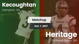 Matchup: Kecoughtan vs. Heritage  2017