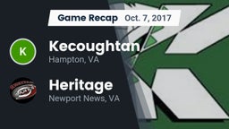 Recap: Kecoughtan  vs. Heritage  2017