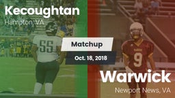 Matchup: Kecoughtan vs. Warwick  2018