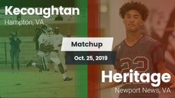 Matchup: Kecoughtan vs. Heritage  2019