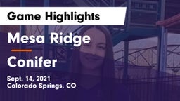 Mesa Ridge  vs Conifer  Game Highlights - Sept. 14, 2021