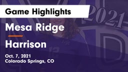 Mesa Ridge  vs Harrison Game Highlights - Oct. 7, 2021
