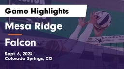 Mesa Ridge  vs Falcon   Game Highlights - Sept. 6, 2023
