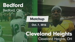 Matchup: Bedford vs. Cleveland Heights  2016