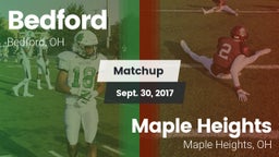 Matchup: Bedford vs. Maple Heights  2017