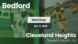 Matchup: Bedford vs. Cleveland Heights  2018