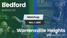 Matchup: Bedford vs. Warrensville Heights  2019