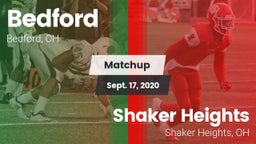 Matchup: Bedford vs. Shaker Heights  2020