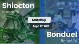 Matchup: Shiocton vs. Bonduel  2017