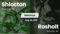 Matchup: Shiocton vs. Rosholt  2018