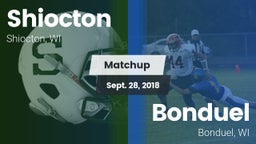 Matchup: Shiocton vs. Bonduel  2018
