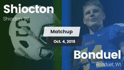 Matchup: Shiocton vs. Bonduel  2019