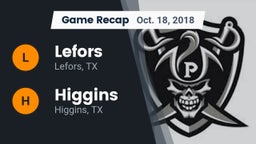 Recap: Lefors  vs. Higgins  2018