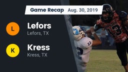 Recap: Lefors  vs. Kress  2019