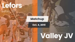 Matchup: Lefors vs. Valley JV 2019